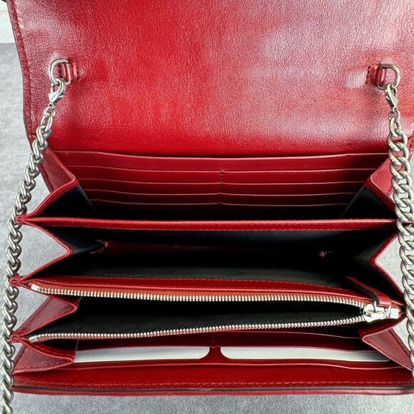 Gucci GG Tweed Dionysus Flap Wallet on a Chain - Picture 10 of 16